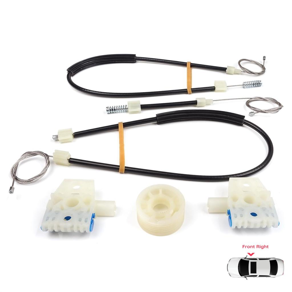 BWR5360 Power Window Regulator Repair Set Front Right for VW Jetta MK6 A6 IV 2010-2018 5C6 1B 162 163 AV2 AV3 5C6837462