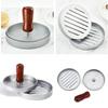 Aluminum & Wood Handle Hamburger Patty Press Mold