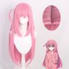 90cm Anime Bocchi The Rock! Cosplay Gotou Hitori Cosplay Wig 80cm Long Pink Straight Hair Heat Resistant Women Party Wigs