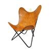 Indian Handmade Genuine Leather Butterfly Chair For Home And Office