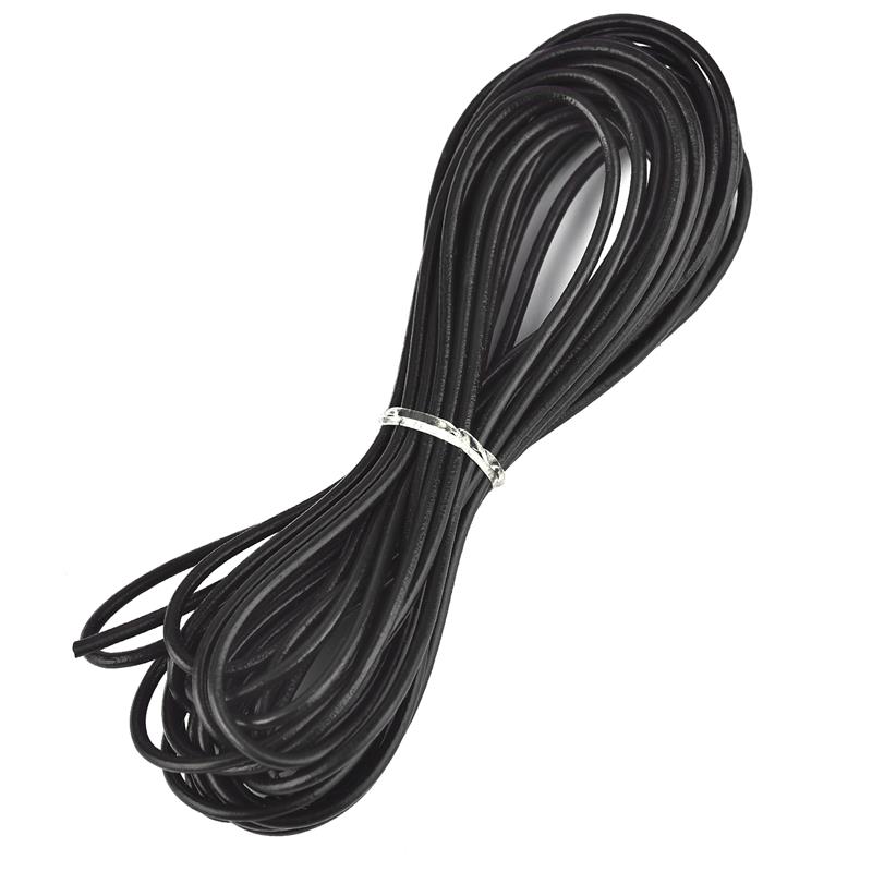 Длинная 5 м круглая веревка из воловьей кожи диаметром 1/1,5/2/2,5/3 мм, подвесные ремешки, шнур для браслета, веревка для подарочной упаковки