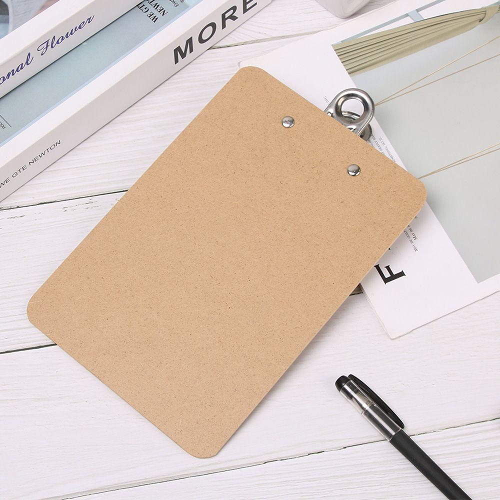 Office Supplies Wooden Multi-Function Clipboards Writing Sheet Pad Filing Clip Folder Board