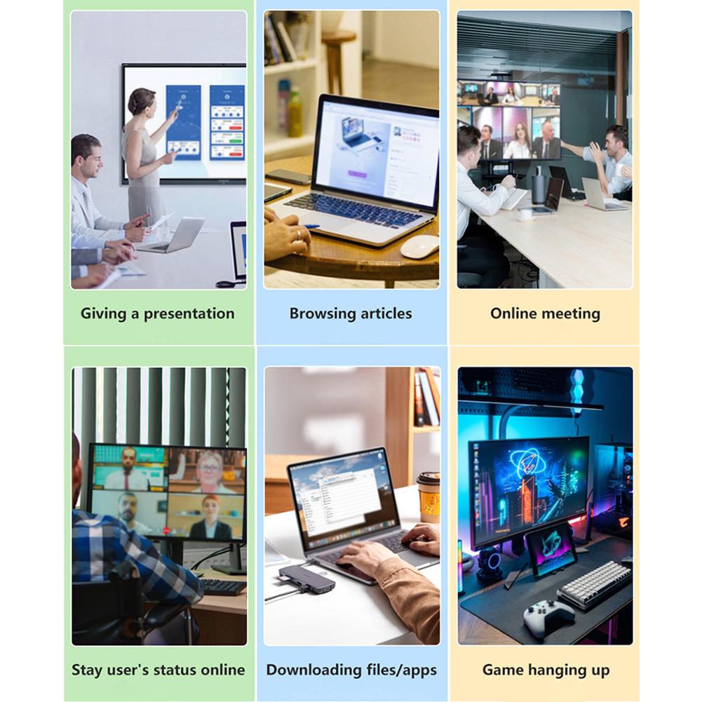 USB Type-C 2-в-1, незаметный вибратор для мыши, автоматический вибратор для мыши без драйверов, мини-вибратор для ноутбука, не дающий компьютеру заскучать.