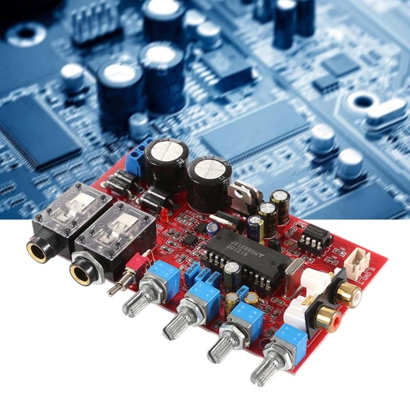 NE5532 Предварительный усилитель Тональная плата HiFiStereoAmplifier Управление громкостью 4-канальных усилителей Высокие частоты Низкие частоты