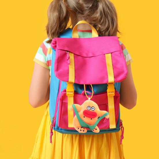 Plush Doll Sausage Mouth Big Eyes Stuffed Doll with Funny Expression