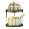 Corner Bathroom Counter Organizer Storage Rack Large Capacity 3 Tier 90 Degree Design Makeup Organizer