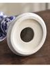 Blue and White Porcelain Candlestick - Ceramic Home Decor for Living Room and Entrance Hall 