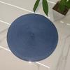 Round Woven PP Placemats Heat Resistant & Oil Proof Simple Solid Color Table Mats for Dining Kitchen Table Modern Home