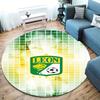 Club Leon Round Area Rug,Carpet Rug for Living Room Bedroom Sofa Playroom Decor,Non-slip Floor Mat