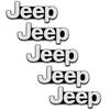 Наклейки с логотипом автомобильного гудка DELUXEFOX Jeep, Декоративные наклейки с логотипом автомобиля, (Набор из 5) металл