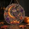 Sparkling Rhinestone Craft Projects Halloween Ghost/Owl Diamond Art Hanging Ornament Kit, Creative Crafting Supplies Painting Suncatcher, DIY Pendant