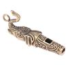 1Pc Brass Metal Treble Training Wilderness Survival Pendant Elephant Whistle Antique Keychain Outdoor Survival Whistle