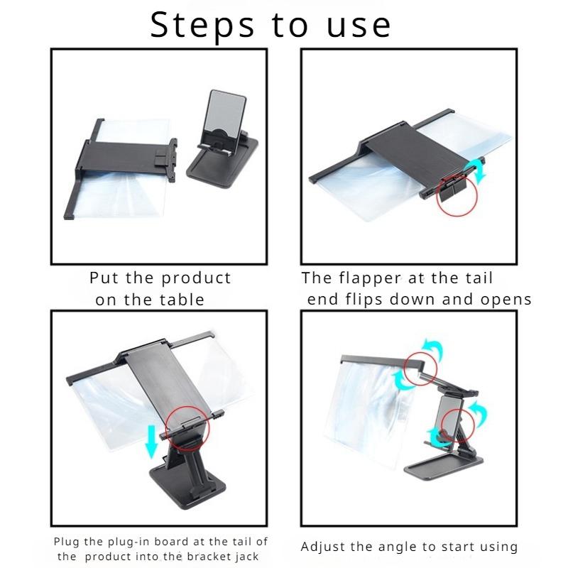 Держатель для мобильного телефона HD Съемный разделенный 12-дюймовый Blu-ray двойного назначения Усилитель экрана сверхвысокой четкости для защиты глаз мобильного телефона