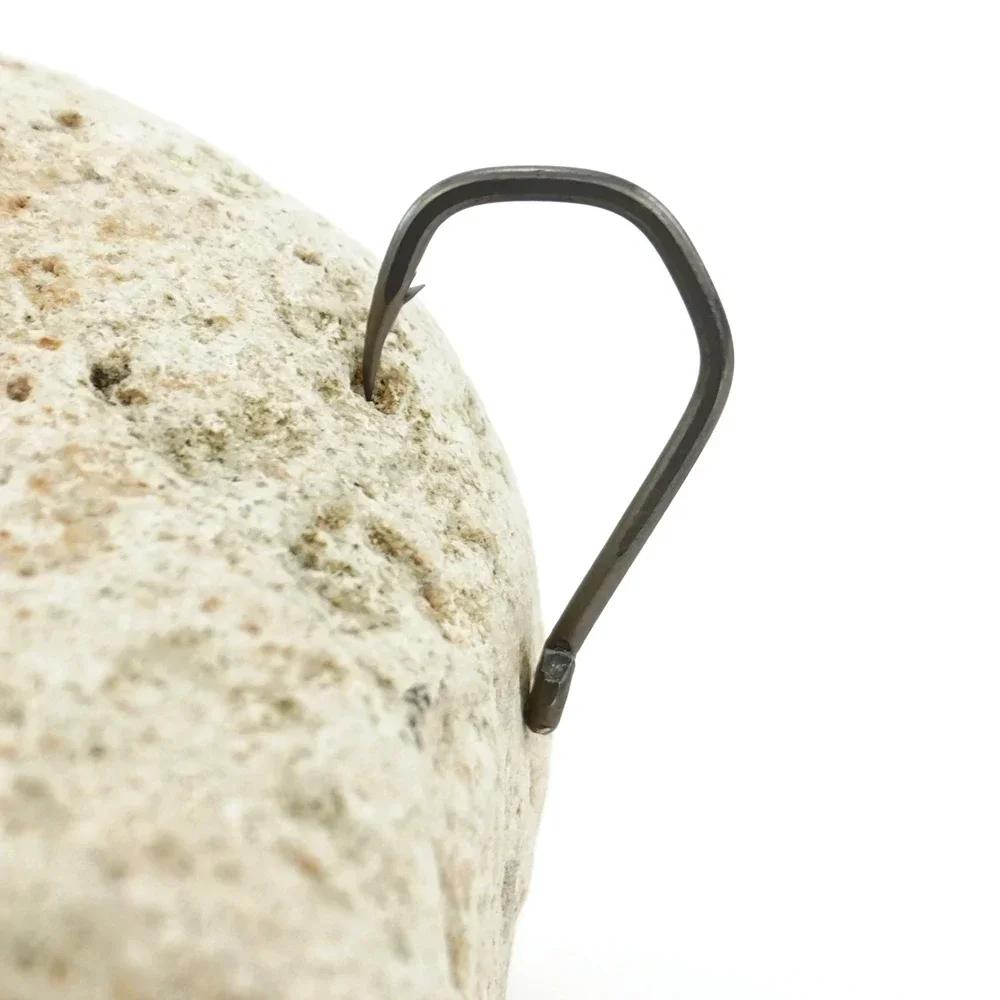 500 Pieces in Bulk PTFE Coated High Carbon Stainless Steel Barbed Fish Hook With Eye 8021 Fishing Accessories