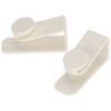 2Pcs Hook Thickened Door Hanger Free Perforated Shelf Bed Barb Object Hanging Tool White