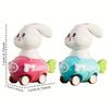 Car Toys for Toddlers Bunny Animal Press and Go Cars for Baby Educational Push Car Toys Birthday Easter Gifts for Boys Girls Kid