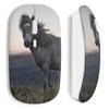 Wireless Mouse - Horse - Grass - USB WiFi - Compatible Mac and PC - White