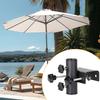 Outdoor Patio Umbrella Clamp Adjustable Yard Market Umbrella Holder Stand Railing Fence