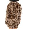 Женское модное карманное пальто с леопардовым принтом Rabbit Villi, осенне-зимнее пальто с длинными рукавами и карманами