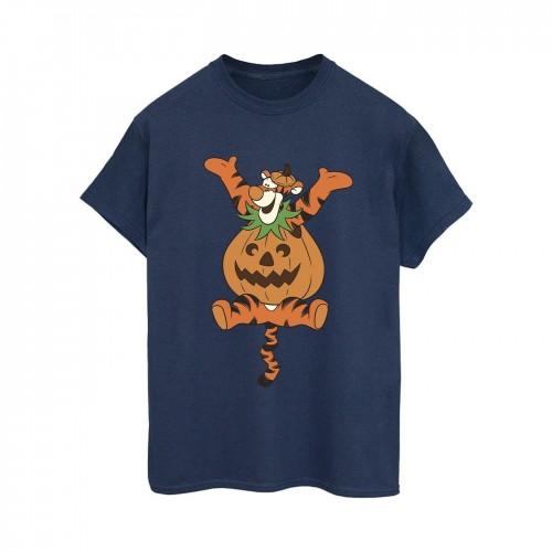 Winnie the Pooh Womens/Ladies Tigger Pumpkin Cotton Boyfriend T-Shirt