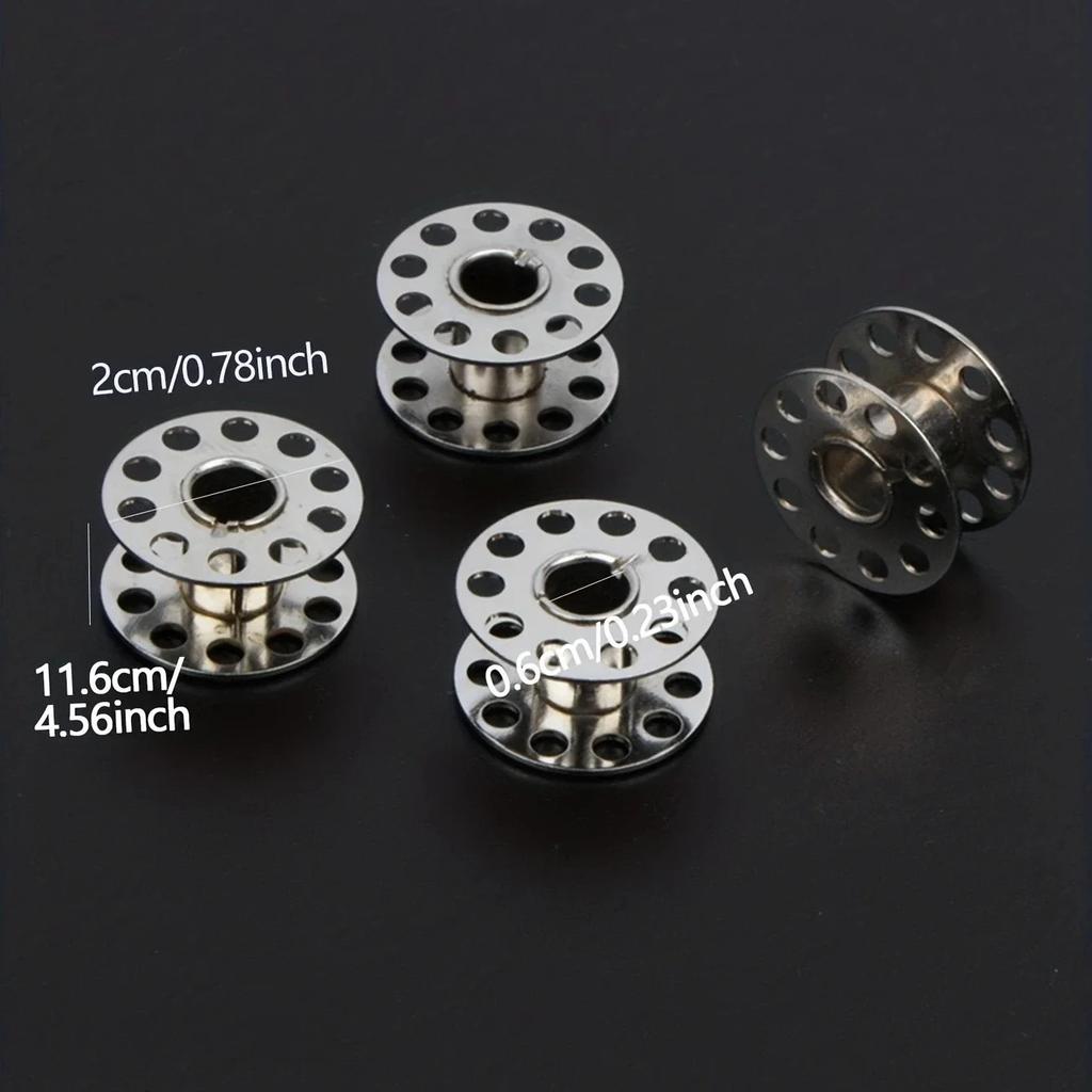 25Pcs/Set Empty Bobbins Sewing Machine Plastic Case Storage Box for Sewing Machine Spools with Thread Storage Case Sewing Tools