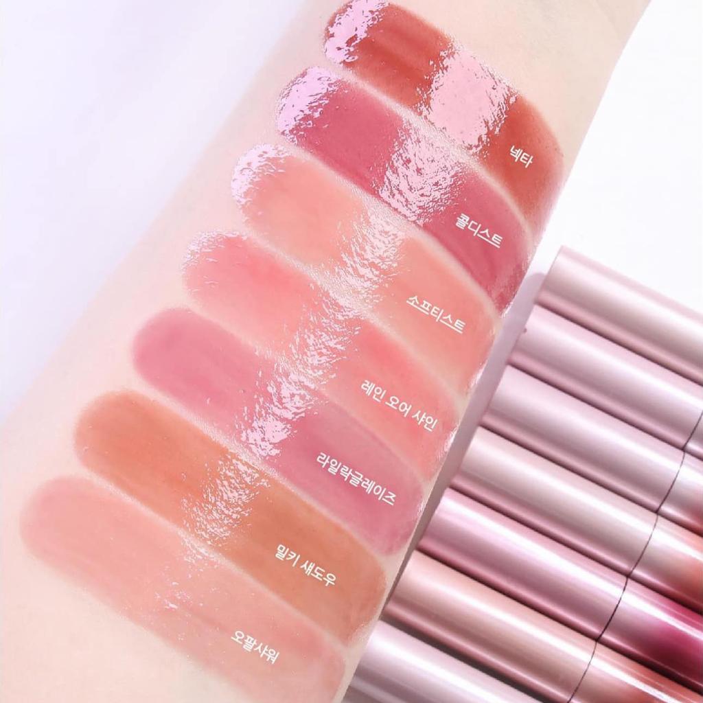 3CE Shine Reflector Lipstick, Minty-cool Moisturizing Oil-infused, Hydrate All Day, Voluminous Shiny, Plumpy Smooth Lips