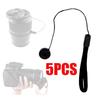 5PCS Lens Cover Cap Keeper Holder Rope Hanging Cord For DSLR SLR Camera, Anti-Lost Lens Cover Rope