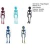 Skull Fridge Magnets with Movable Joints Halloween Poseable Skeleton Fridge