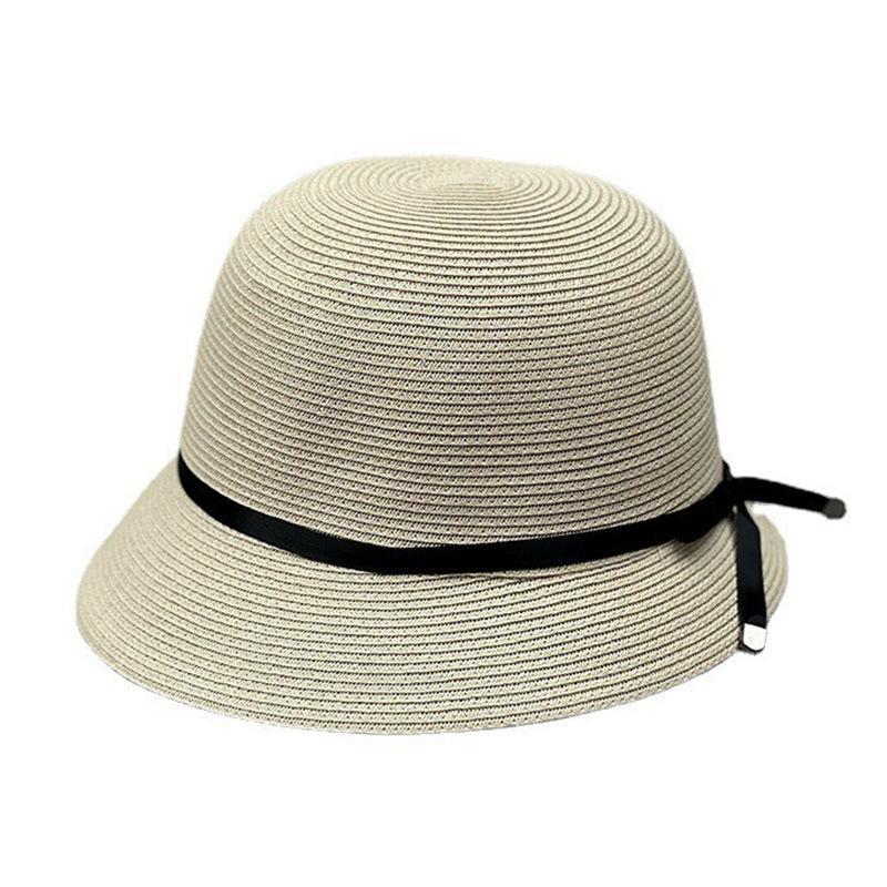 Соломенная шляпа с короткими полями Детская Весенне-летняя Складная Солнцезащитная шляпа Повседневная Шляпа-котелок Неровные поля
