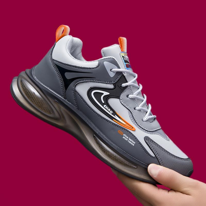 Мужские кожаные повседневные кроссовки для бега на открытом воздухе, водонепроницаемые кроссовки на платформе, легкая обувь, модная повседневная обувь, теннисные туфли для мужчин