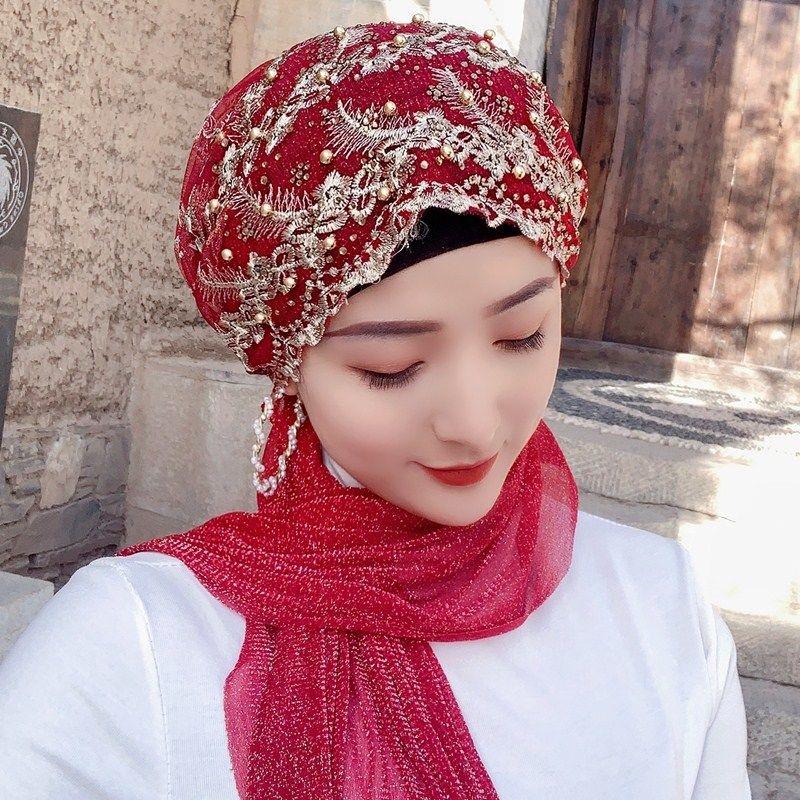 Bohemian Feather Lace Bandana Hat Ethnic Style Breathable Eco-Friendly Four Seasons Travel Headgear