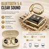 Беспроводные наушники с открытым ухом Bluetooth 5.4, Удобные легкие наушники со светодиодным дисплеем, Сенсорное управление и зарядка Type-C