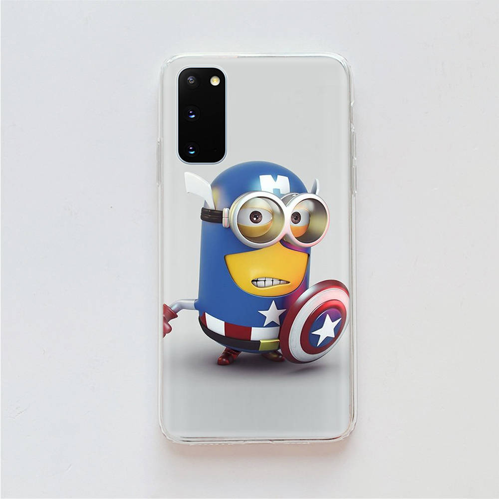 AM27 Minion Прозрачный чехол для Samsung A04 A14 A23 A34 A54 M23 M33 M52 M53 Realme 10 9 C30S C35 C55 VIVO Y02 Y21 Y33S Y51 X80 V25 Чехол