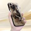 Креативный дизайн, узор черной лошади, чехол для телефона для iPhone 17 Pro Max 16E 15 Pro 14 13 12 11 Mini AIR XS XR XS 8Plus, противоударный