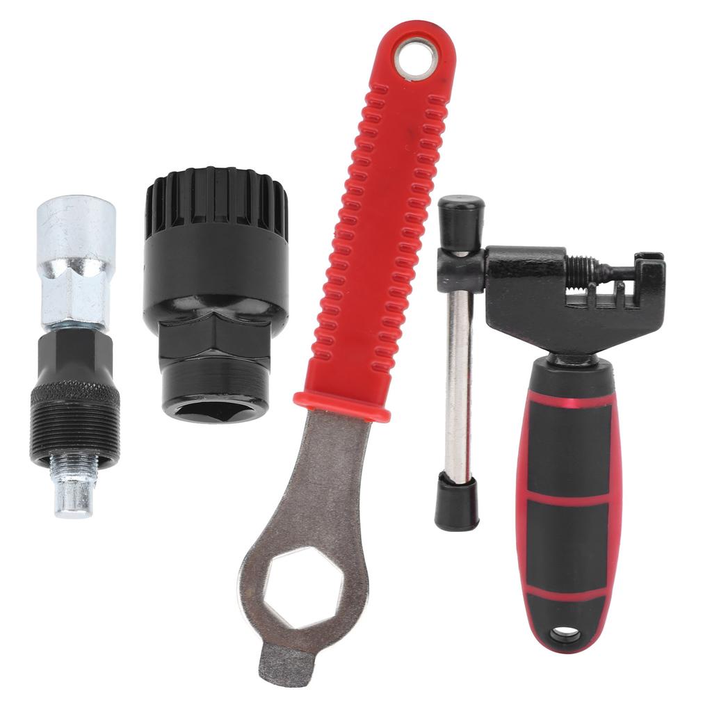 Набор инструментов для ремонта велосипеда Гаечный ключ Кусачки для цепи Съемник шатунов Съемник каретки Черный