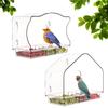 Clear Acrylic Suction Cup Wall-Mounted Bird Feeder