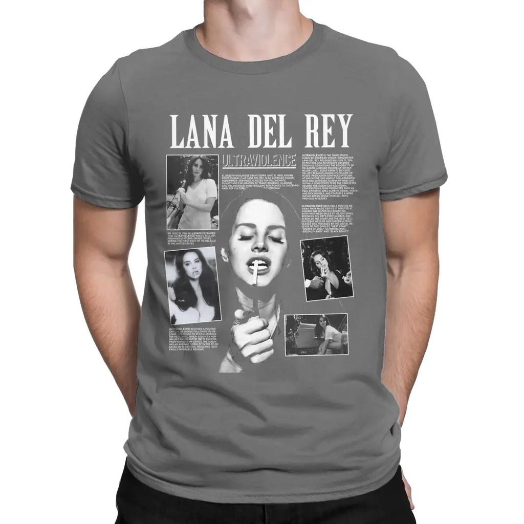 Винтажные Футболки Lana Del Ray для Медового Месяца Мужские Смешные Хлопковые Футболки С Коротким Рукавом С Круглым Вырезом Больших Размеров