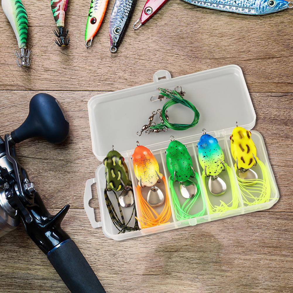 5 шт. Мягкие рыболовные приманки-лягушки с двойными крючками, мягкая лягушка-свимбейт, лягушка-блесна, рыболовные приманки для ловли окуня