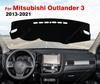 Для Mitsubishi Outlander 3 2013 2014 2015 2016 2017 2018 2019 2020 2025 Коврик на панель Коврики Автоаксессуары Накладка на панель автомобиля