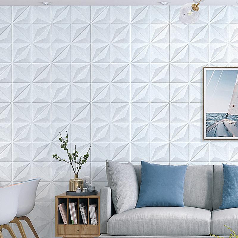 1/5/10Pcs 35*35cm Ceiling Roof Self-adhesive Warm Bedroom 3d Three-dimensional Wall Attached To The Background Wall