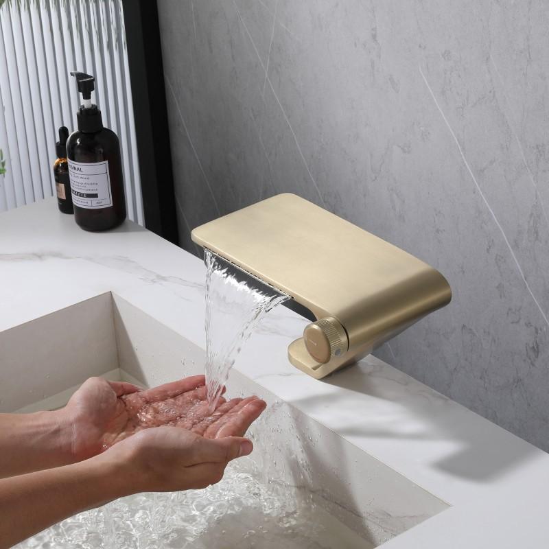 Серый смеситель для раковины, кран для ванной комнаты, латунный однорычажный смеситель для ванной комнаты, кран для горячей и холодной воды, новое поступление