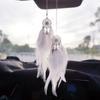 Dream Catcher Car Pendant for Girls Feather Mirror Hanging Pendant Home Decor Lucky Car Ornament Girls Car Interior Accessories