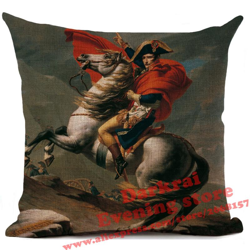 Mona Lisa Smile Art Cushion Cover Renaissance Oil Painting Style Decor Living Room Sofa Throw Pillows Home Decoration Pillowcase