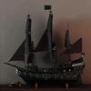 2862pcs Jack's Black Pirate Ship Model Sailboat Vessel Kit for Kids & Adults Ideal Birthday Or Christmas Gift