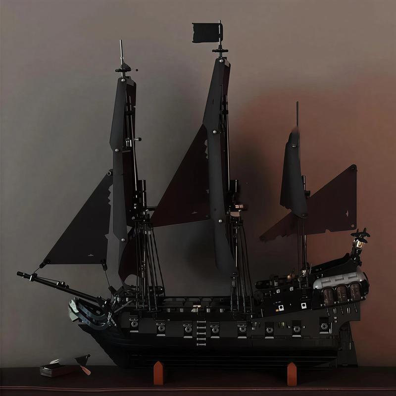 2862pcs Jack's Black Pirate Ship Model Sailboat Vessel Kit for Kids & Adults Ideal Birthday Or Christmas Gift