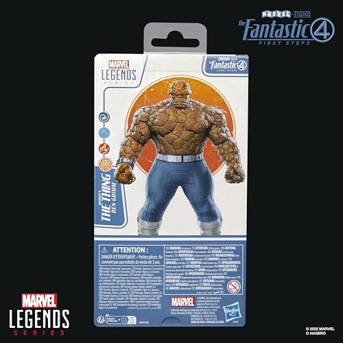 Hasbro Marvel Legends Series Marvel The Thing "Fantastic Four: The First Step" Ben Grimm Movie Collectible 15cm Action Figure Toy G0802 Authentic