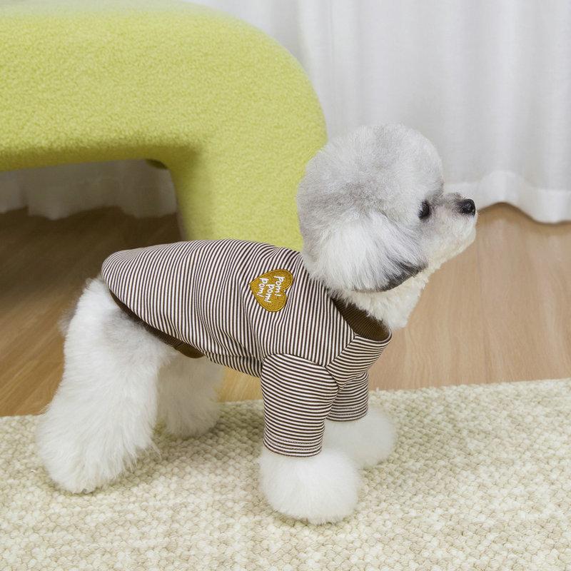 Puppy T Shirt All Seasons Pet Vest Striped Dog Clothes Thin Dog Hoodies Cat Clthing Soft Dog Undershirt Chihuahua Dog Costumes