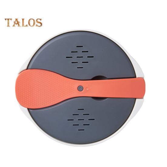 1 Set Microwave Rice Cooker Double Layer Storing Plastic Practical Portable Steaming Pot Lunch Box with Spoon Kitchen Cookware