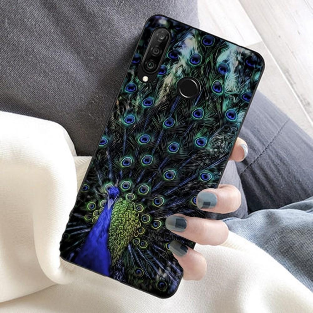 Чехол для телефона с павлиньим пером для Huawei Honor 10 lite 9 20 7A 9X 30 50 60 70 pro plus, мягкий силиконовый чехол