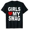 Girls Love My Autism Swag Funny Autistic Boy Gifts Awareness T Shirts Graphic Streetwear Short Sleeve Gifts Ideas T-shirt